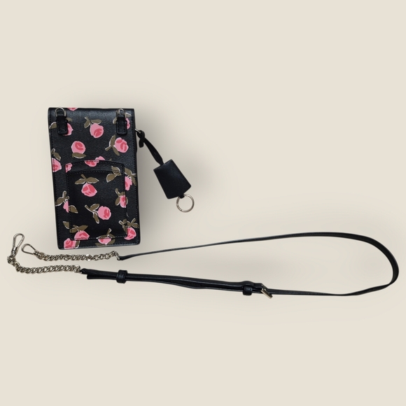 Kate Spade New York Ditzy Floral Black North South Crossbody Bag - Picture 7 of 12